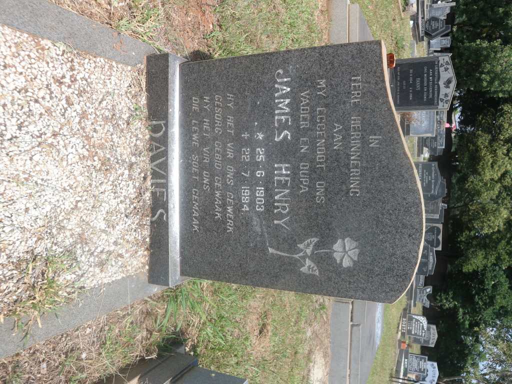 DAVIES James Henry 1903-1984