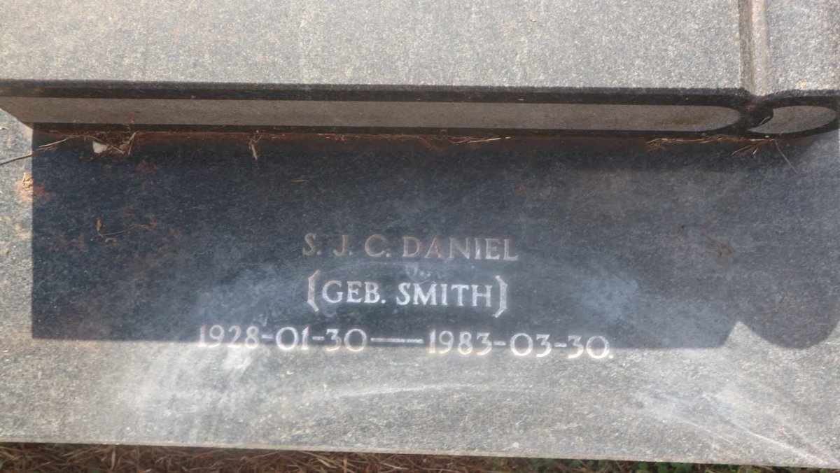 DANIEL S.J.C. nee SMITH 1928-1983