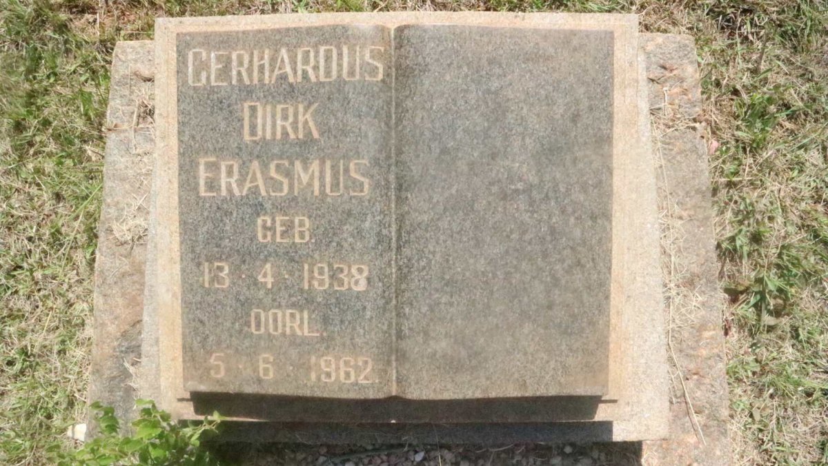 ERASMUS Gerhardus Dirk 1938-1962