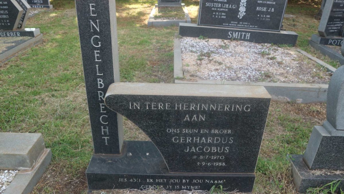 ENGELBRECHT Gerhardus Jacobus 1970-1988