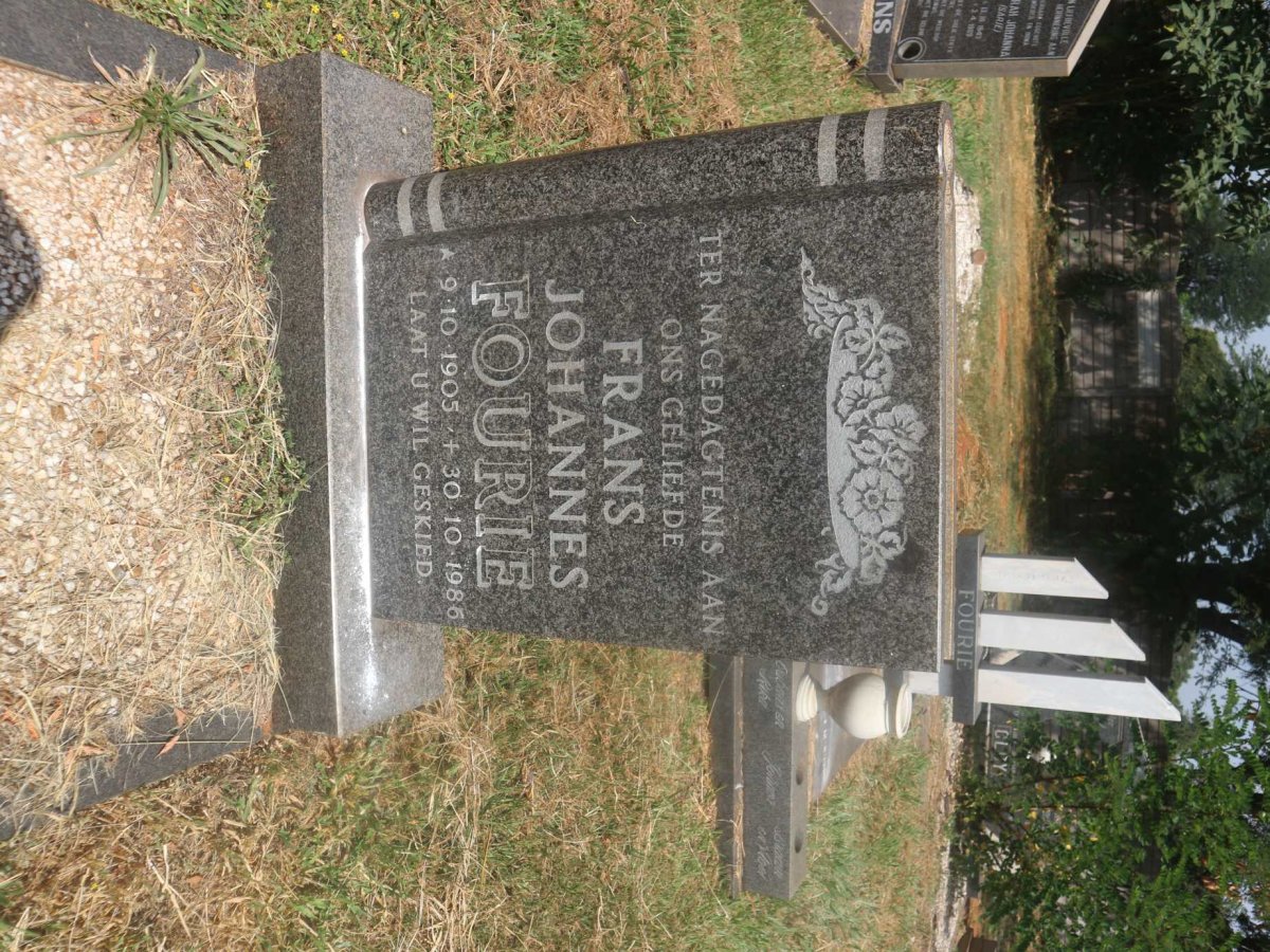 FOURIE Frans Johannes 1905-1986