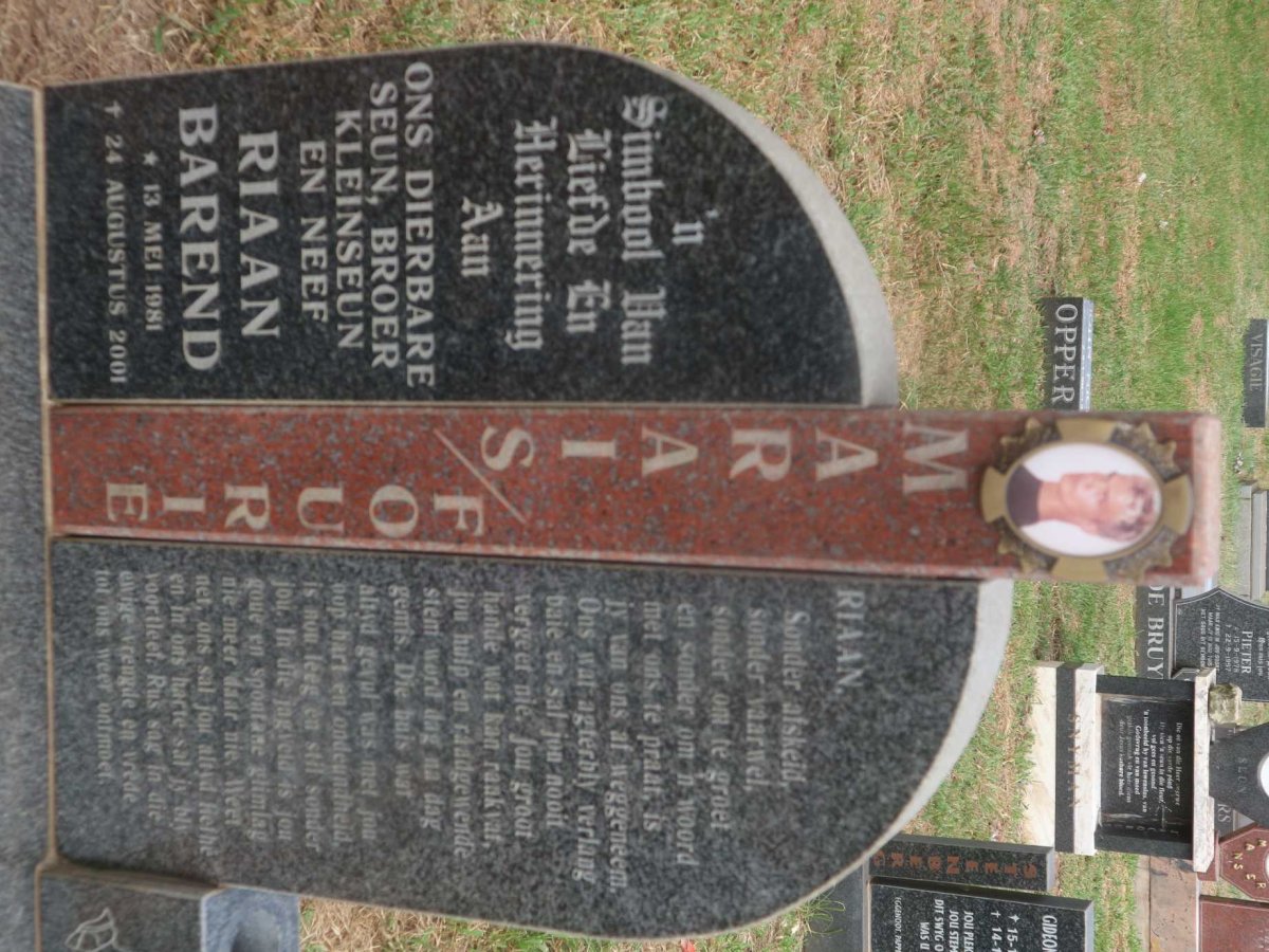 FOURIE Riaan Barend, MARAIS 1981-2001