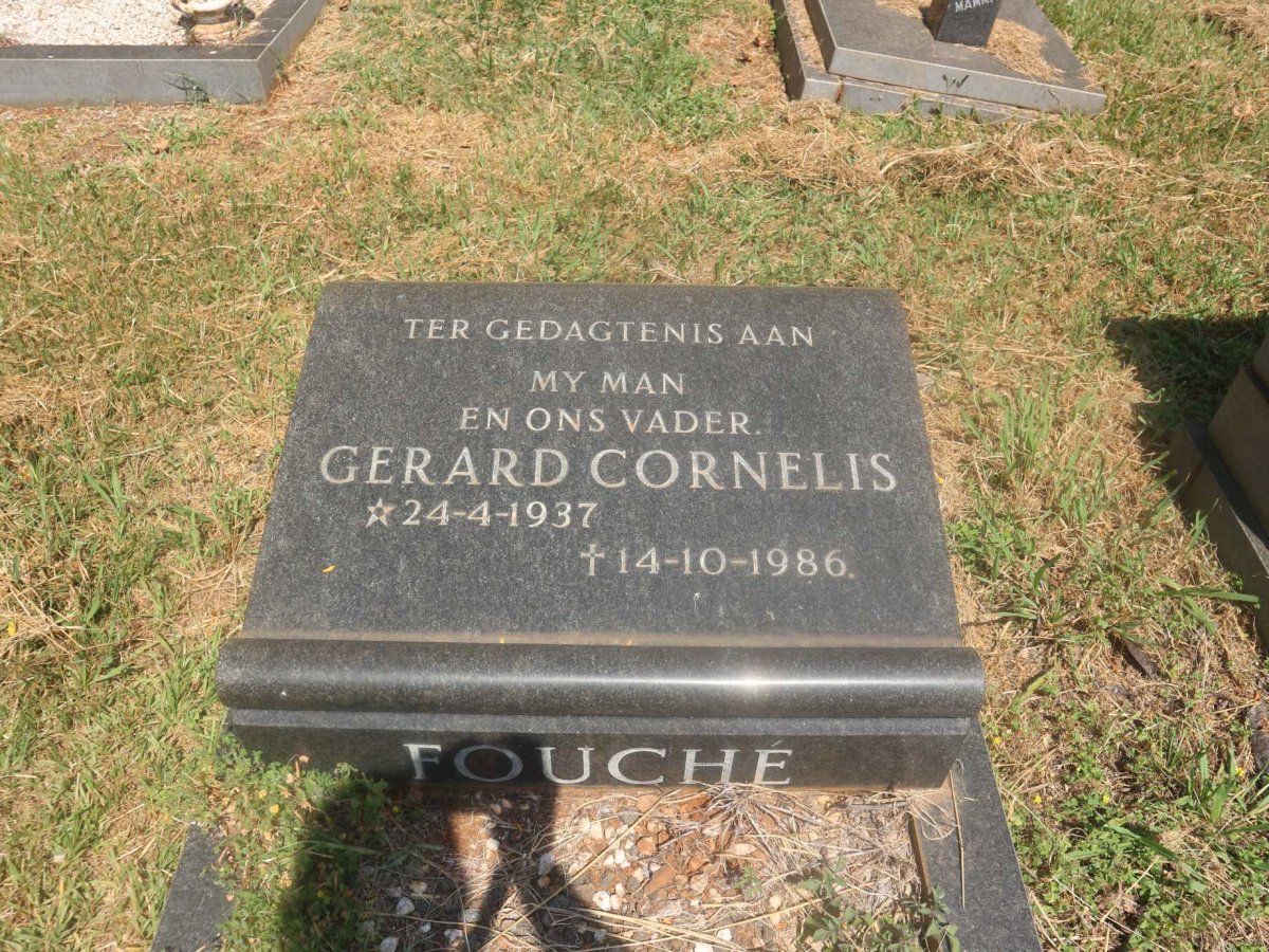 FOUCHE Gerard Cornelis 1937-1986