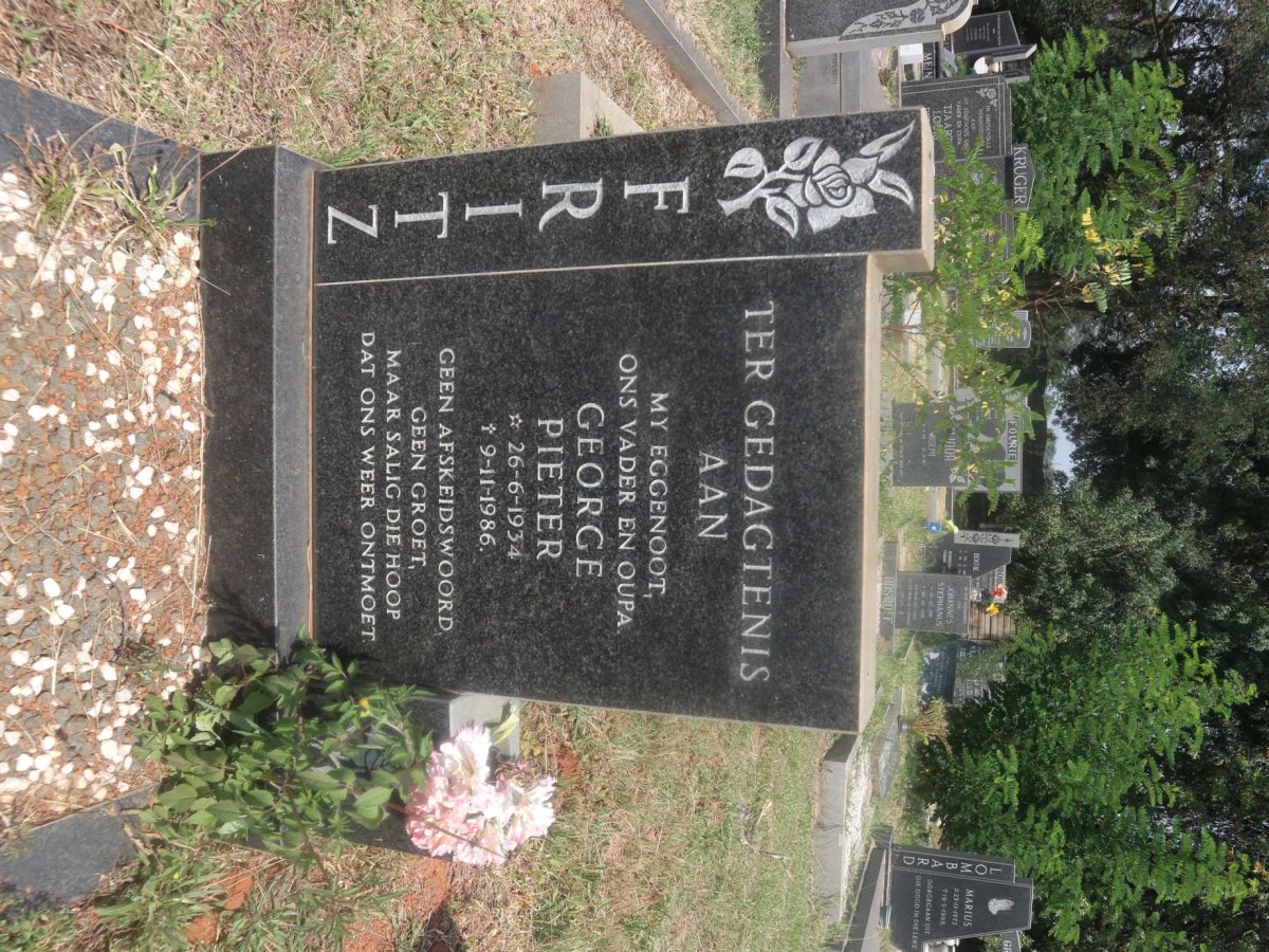 FRITZ George Pieter 1934-1986