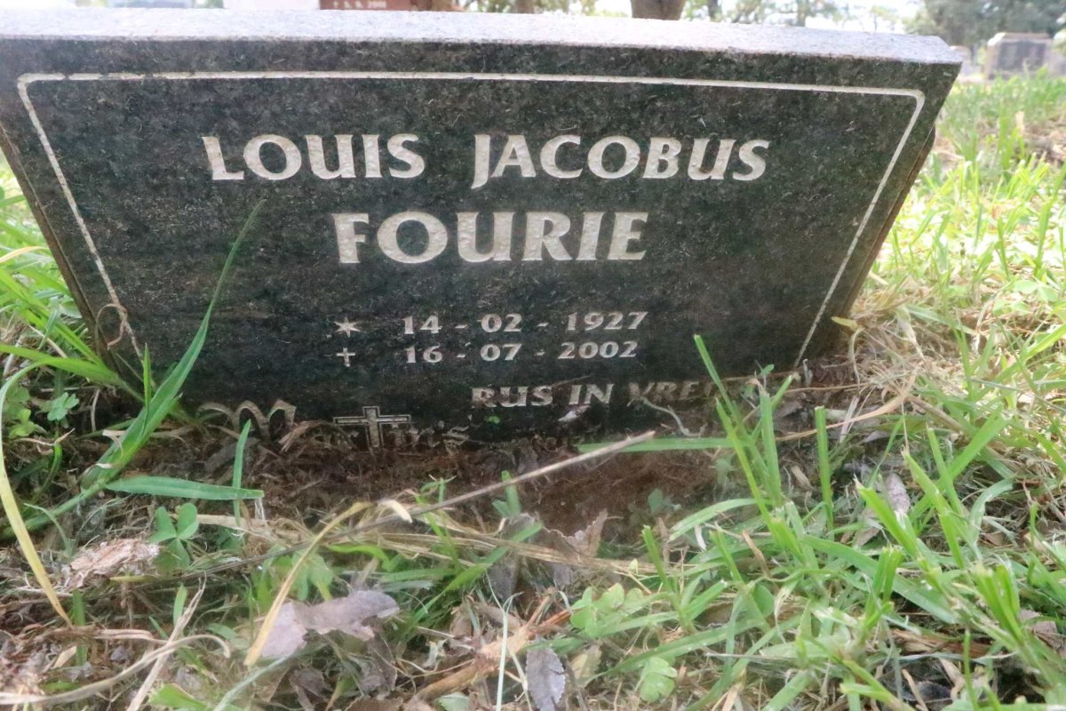 FOURIE Louis Jacobus 1927-2002