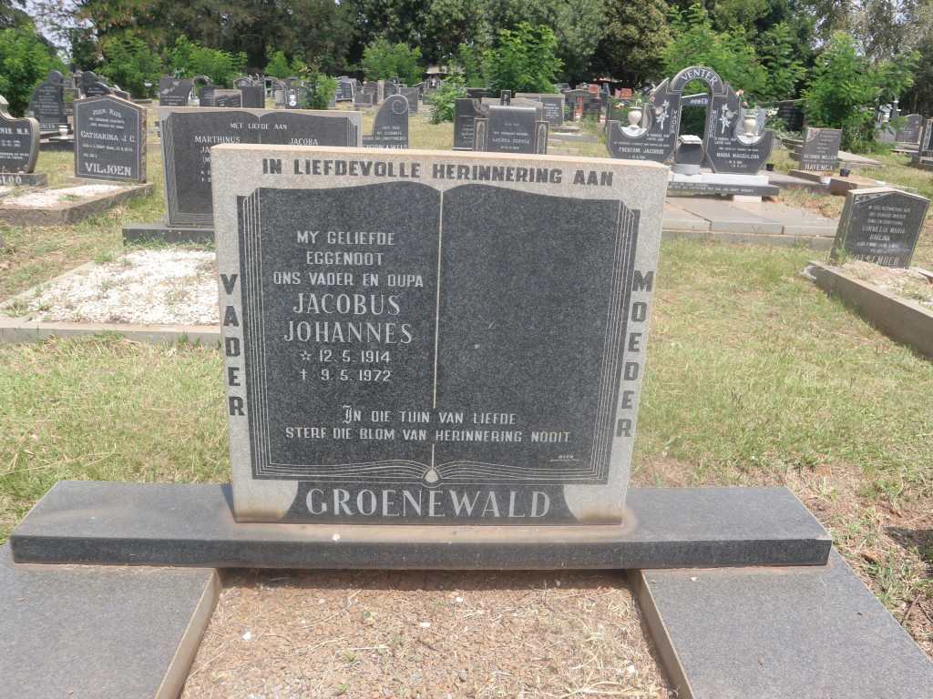 GROENEWALD Jacobus Johannes 1914-1972