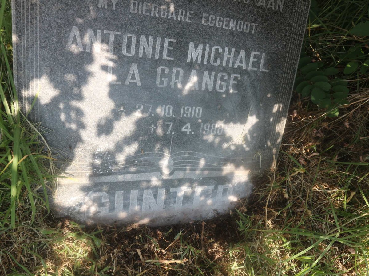 GUNTER Antonie Michael la Grange 1910-1988