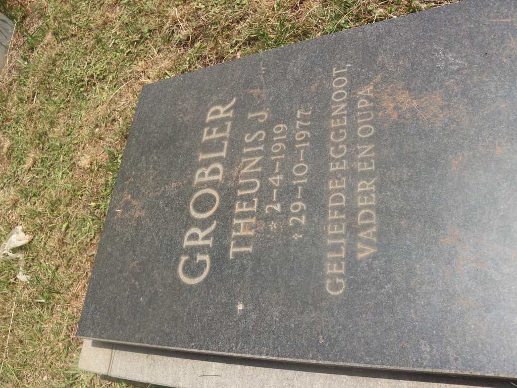 GROBLER Theunis J. 1919-1977