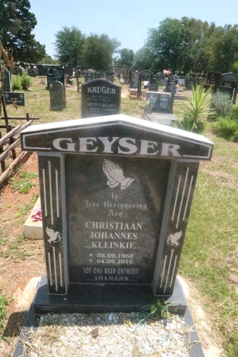GEYSER Christiaan Johannes 1968-2016