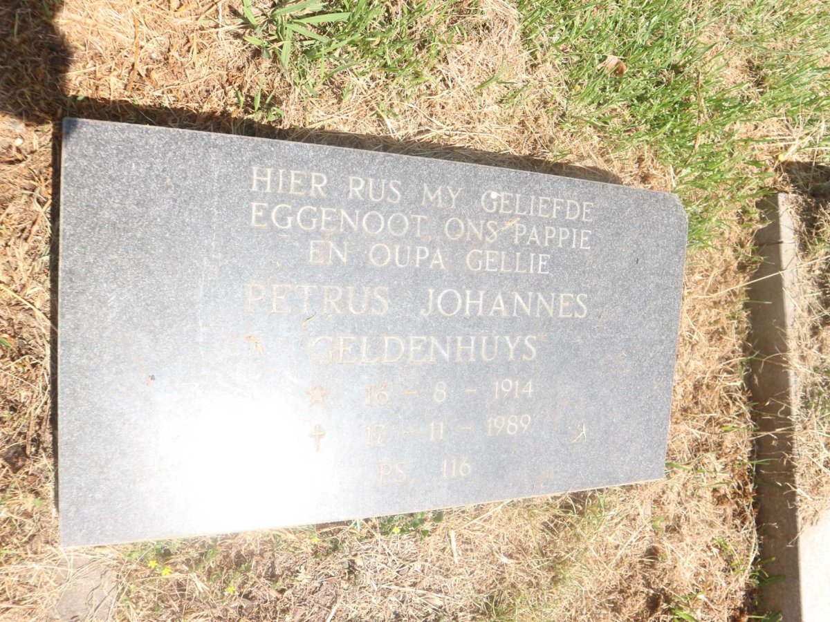 GELDENHUYS Petrus Johannes 1914-1989