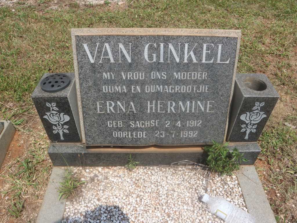 GINKEL Maximiliaan Boudewyn, van 1905-1999 &amp; Erna Hermine 1912-1992