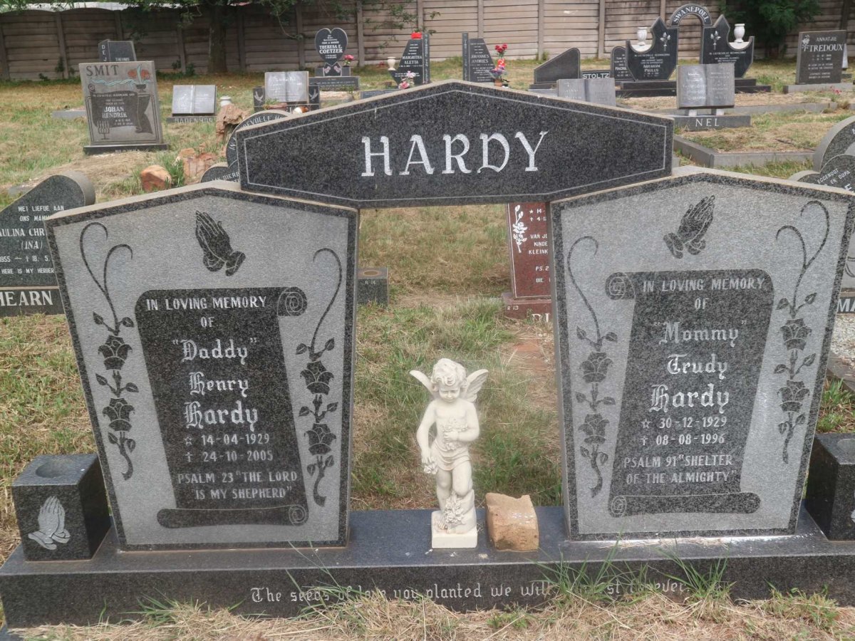 HARDY Henry 1929-2005 &amp; Trudy 1929-1996