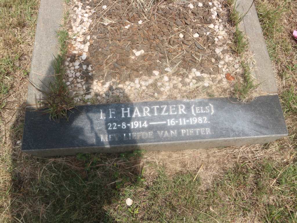 HARTZER I.F. nee ELS 1914-1982