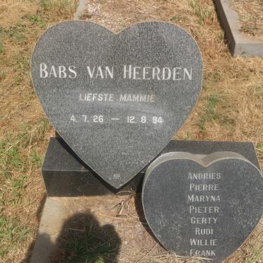 HEERDEN Babs, van 1926-1994