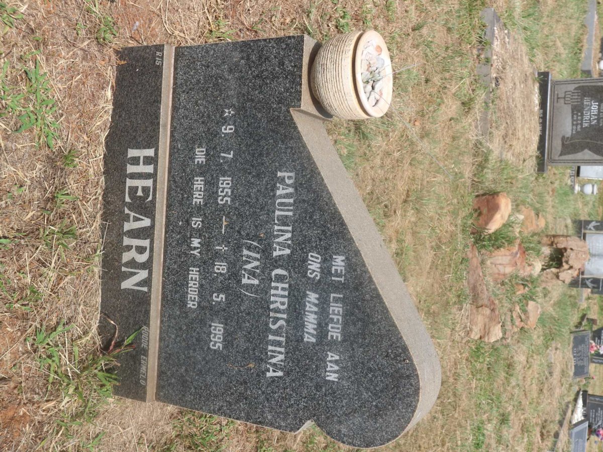 HEARN Paulina Christina 1955-1995