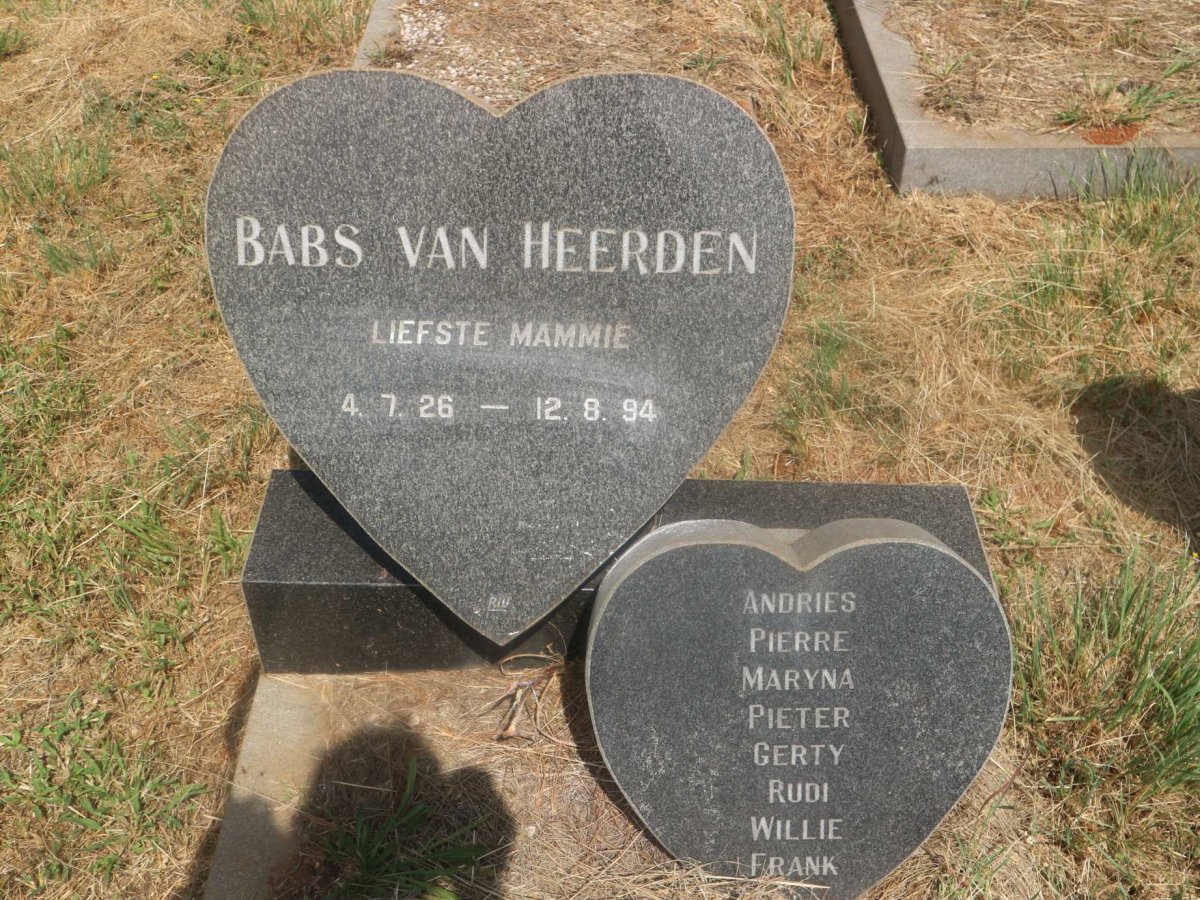 HEERDEN Babs, van 1926-1994