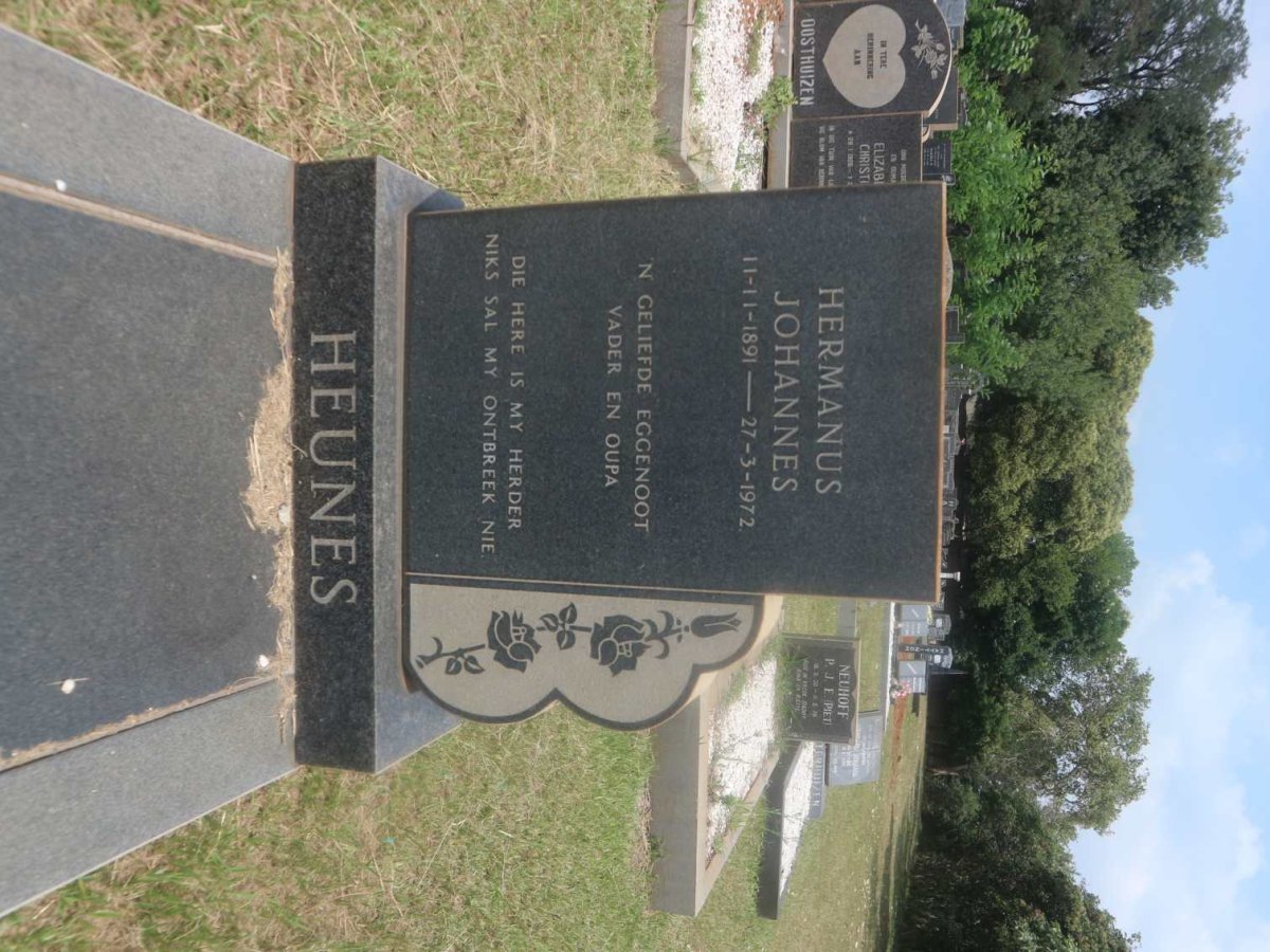 HEUNES Hermanus Johannes 1891-1972