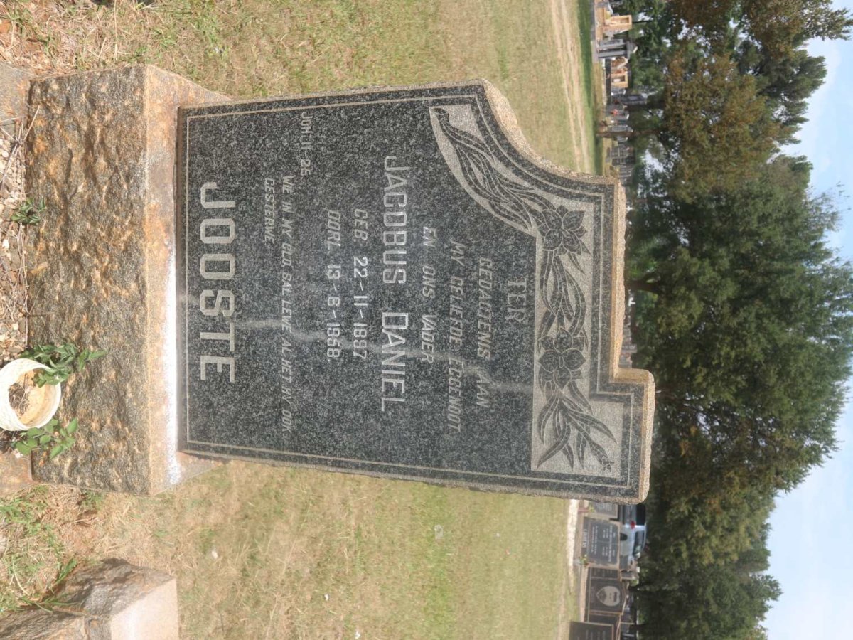 JOOSTE Jacobus Daniel 1897-1958