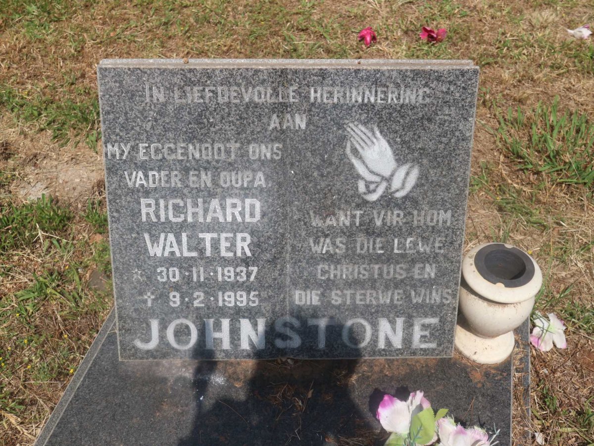 JOHNSTONE Richard Walter 1937-1995