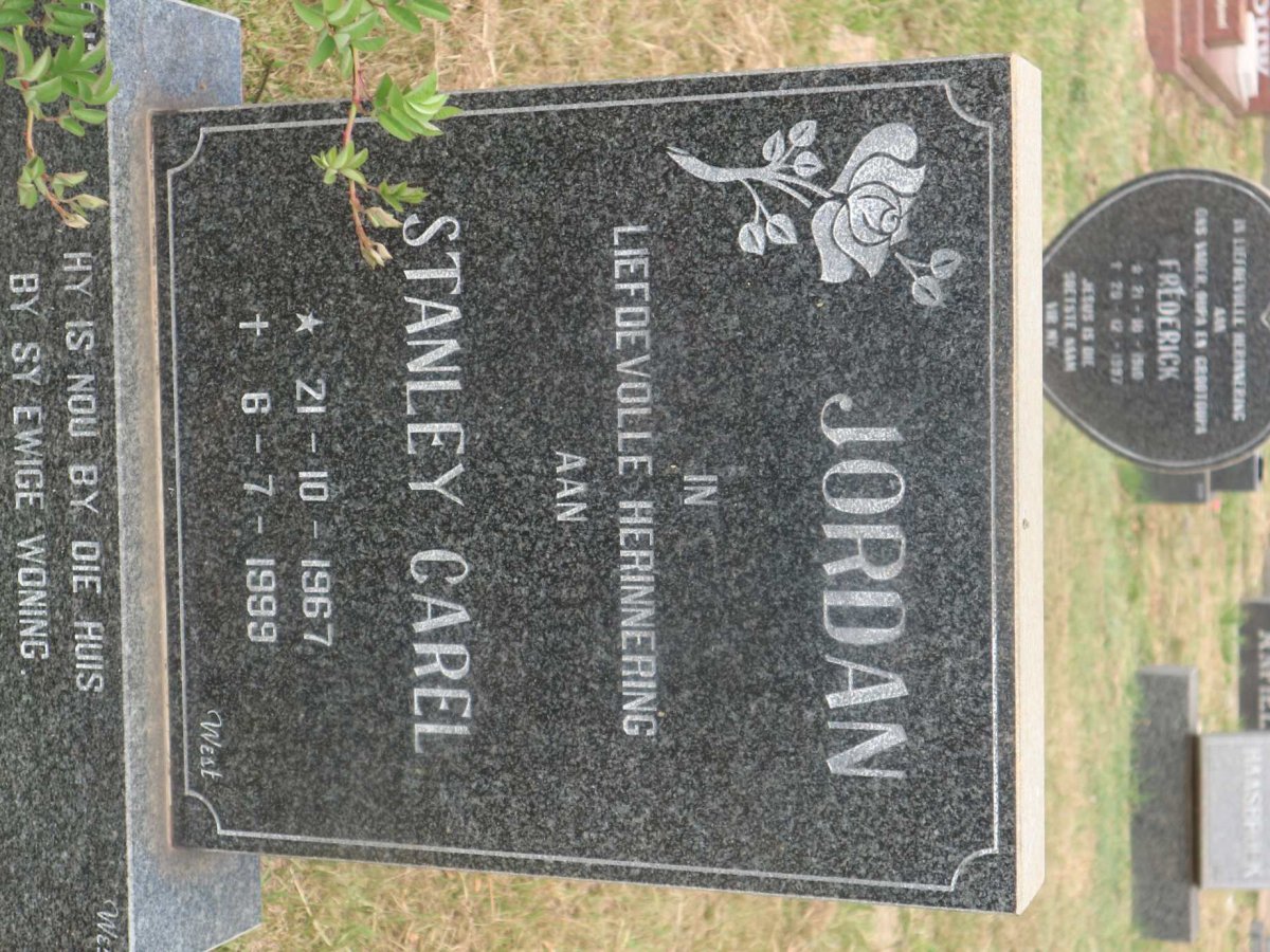 JORDAN Stanley Carel 1967-1999
