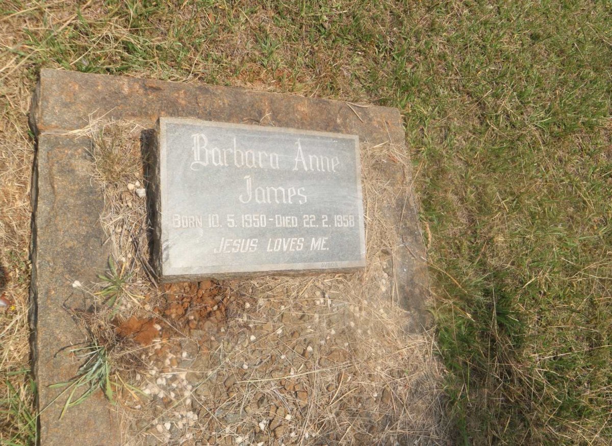 JAMES Barbara Anne 1950-1958