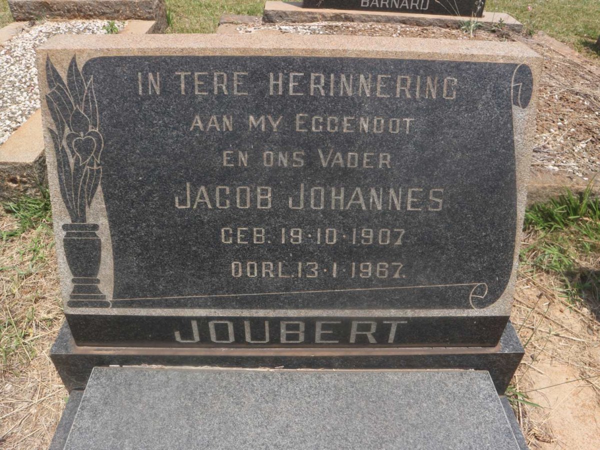 JOUBERT Jacob Johannes 1907-1967
