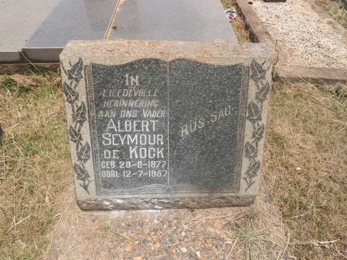KOCK Albert Seymour, de 1877-1957