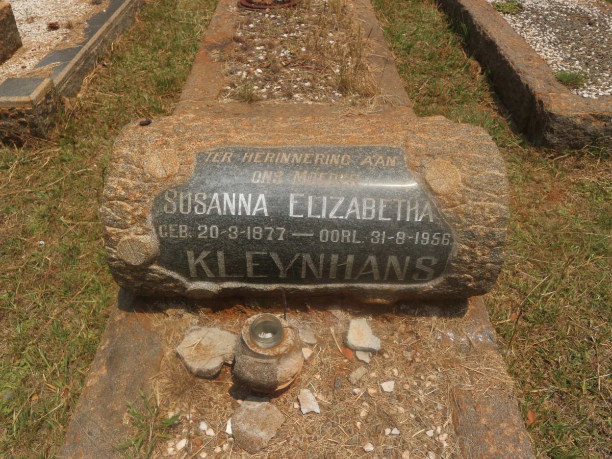 KLEYNHANS Susanna Elizabetha 1877-1956