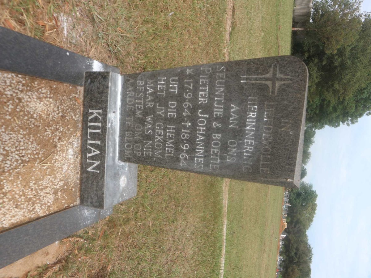 KILIAN Pieter Johannes 1964-1964