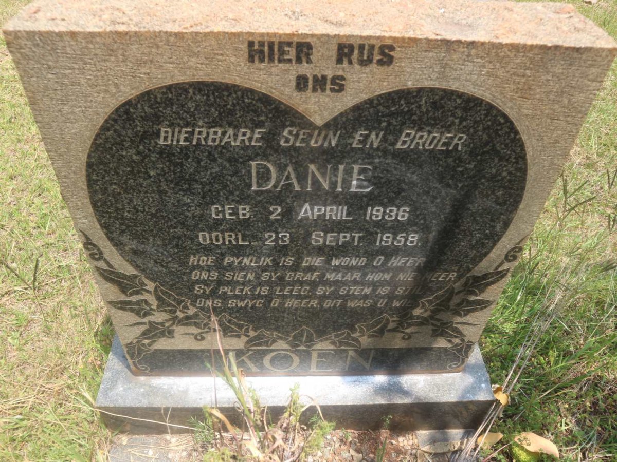 KOEN Danie 1936-1958