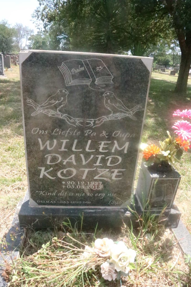 KOTZE Willem David 1937-2013