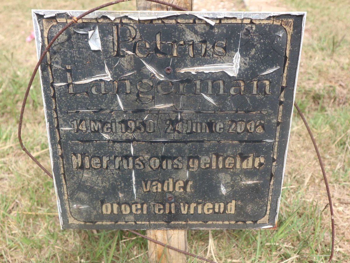 LANGERMAN Petrus 1950-2006