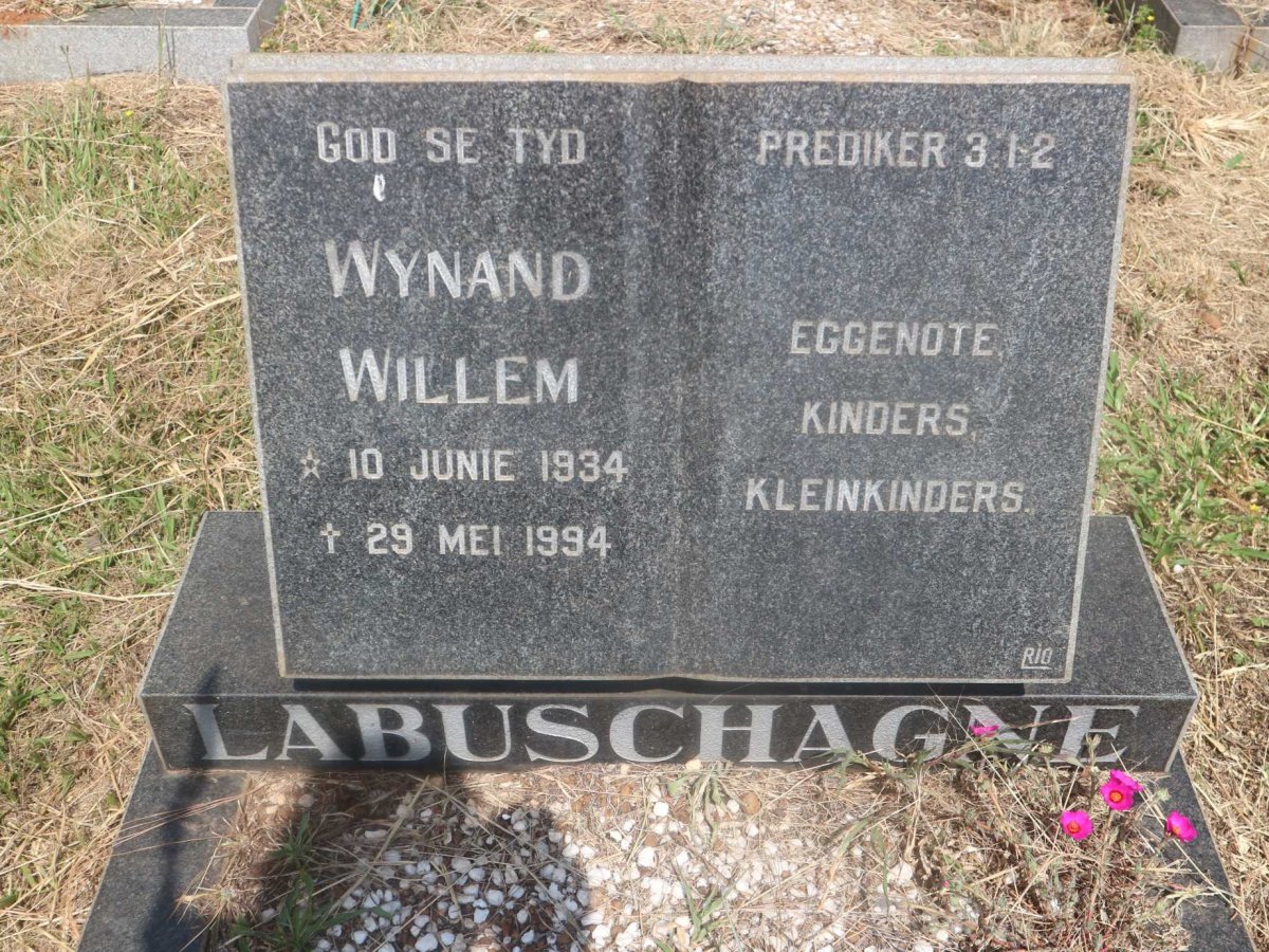 LABUSCHAGNE Wynand Willem 1934-1994
