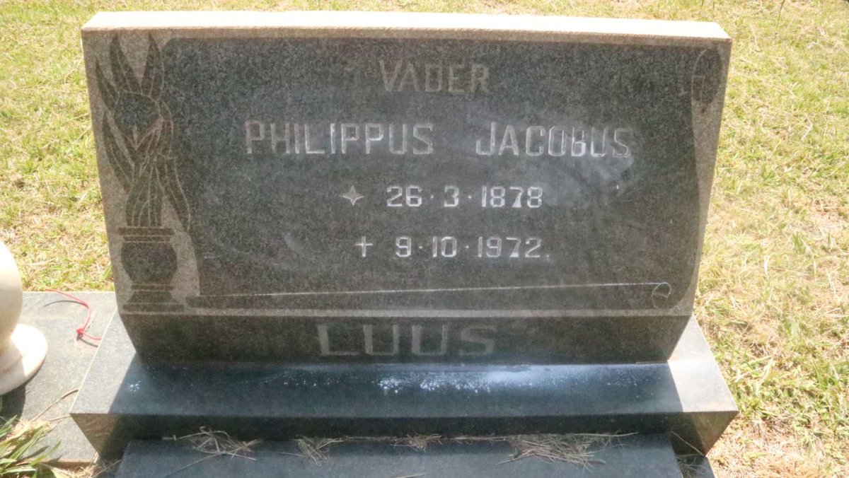 LUUS Philippus Jacobus 1878-1972