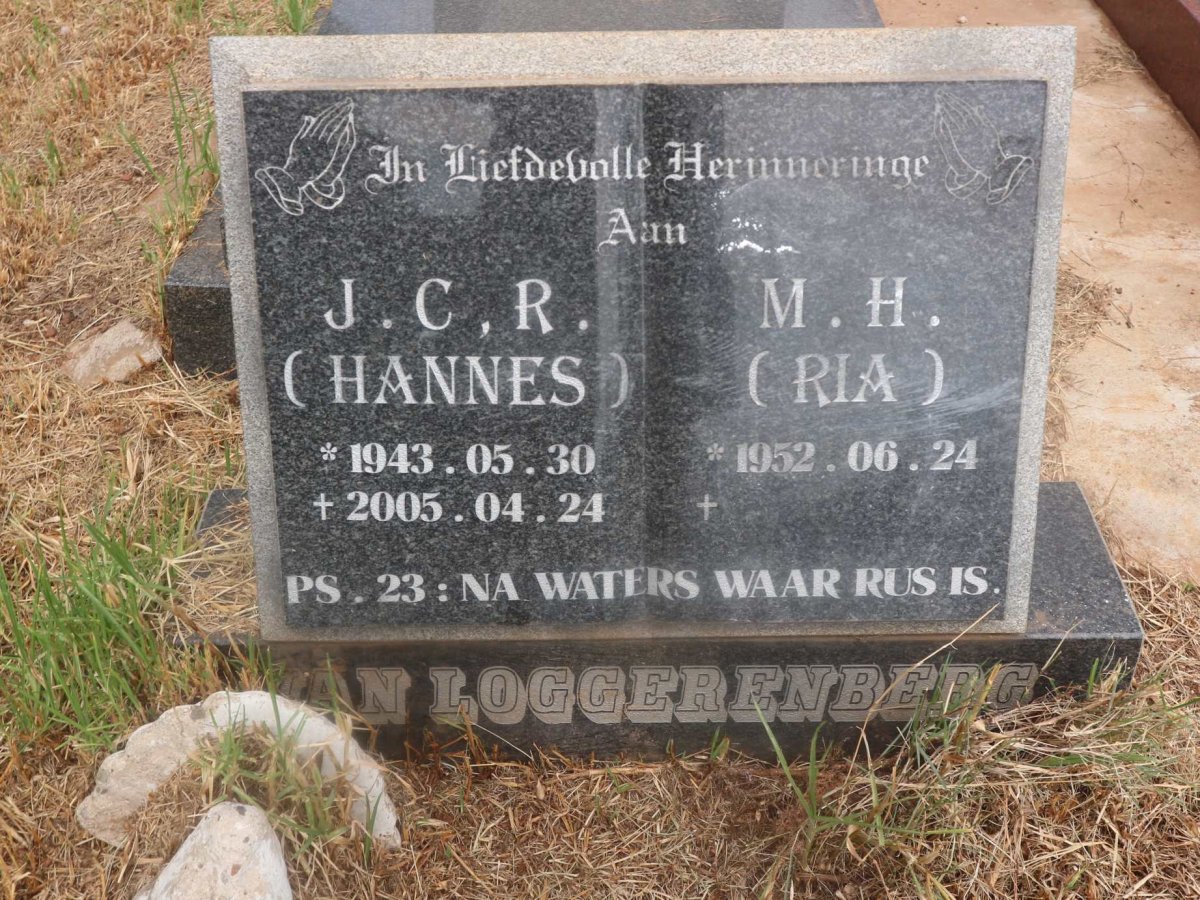 LOGGERENBERG J.C.R., van 1943-2005 &amp; M.H. 1952-