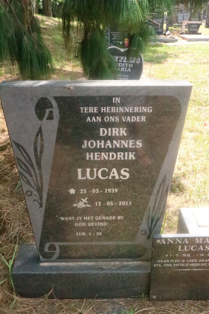 LUCAS Dirk Johannes Hendrik 1939-2011