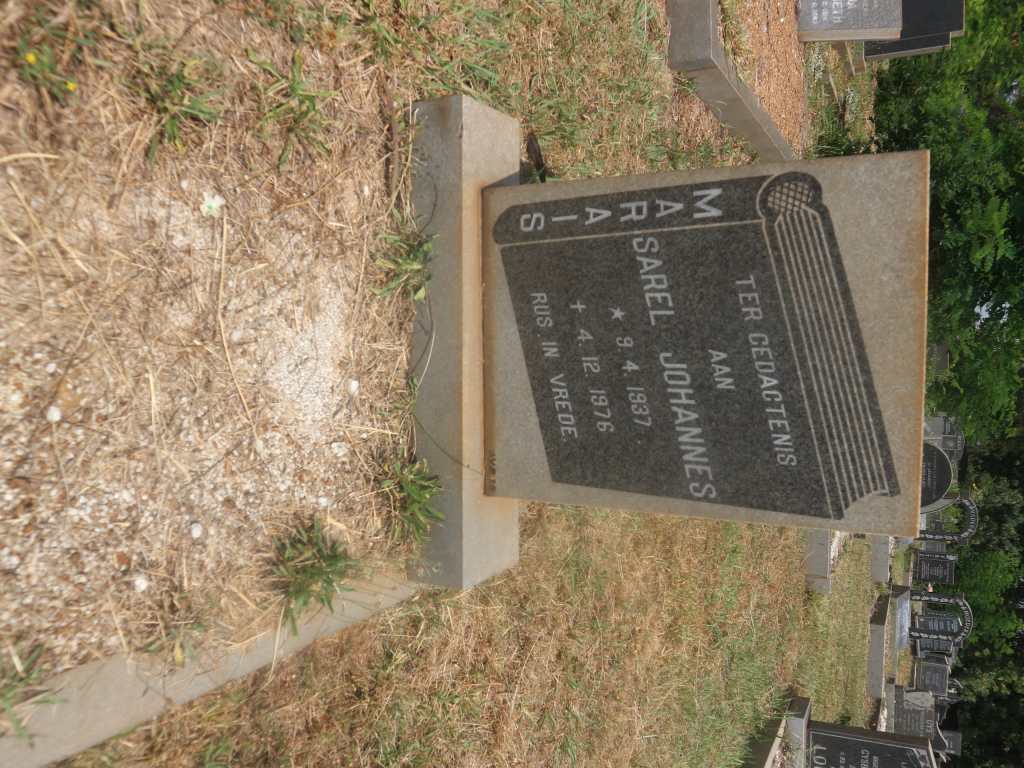 MARAIS Sarel Johannes 1937-1976