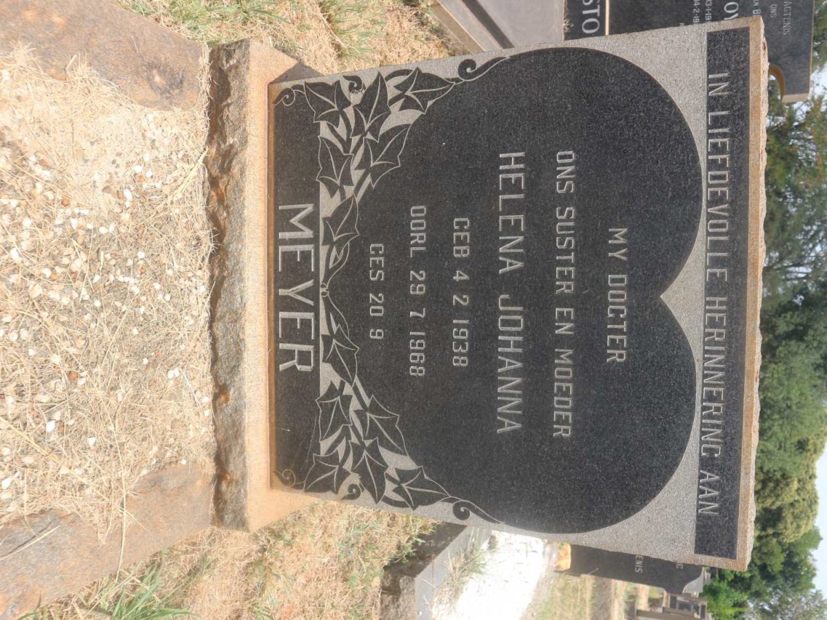 MEYER Helena Johanna 1938-1968