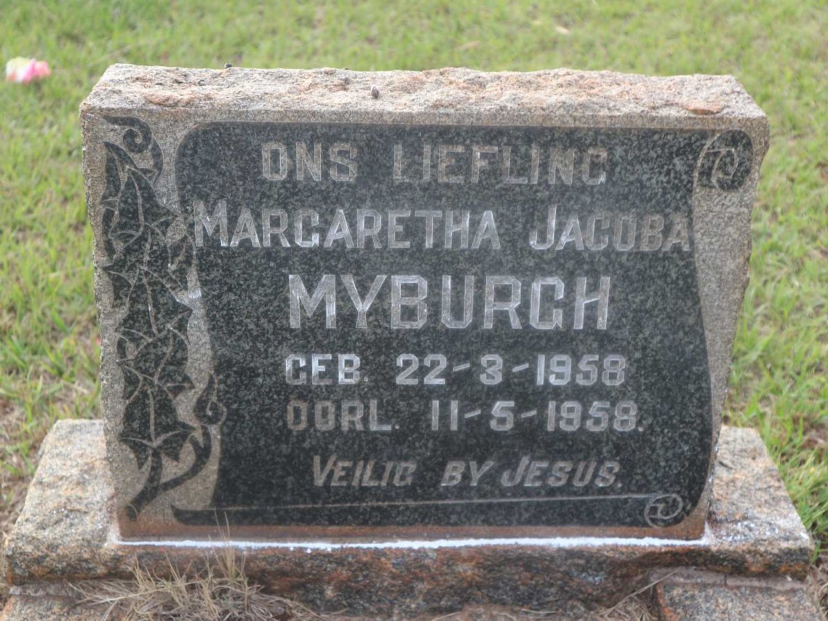 MYBURGH Margaretha Jacoba 1958-1958