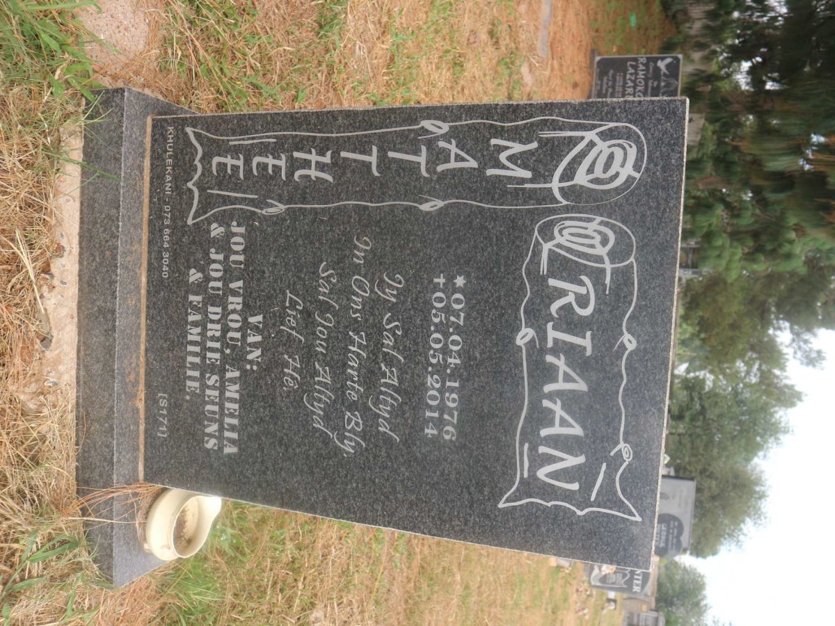 MATTHEE Riaan 1976-2014