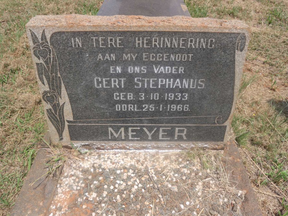 MEYER Gert Stephanus 1933-1966