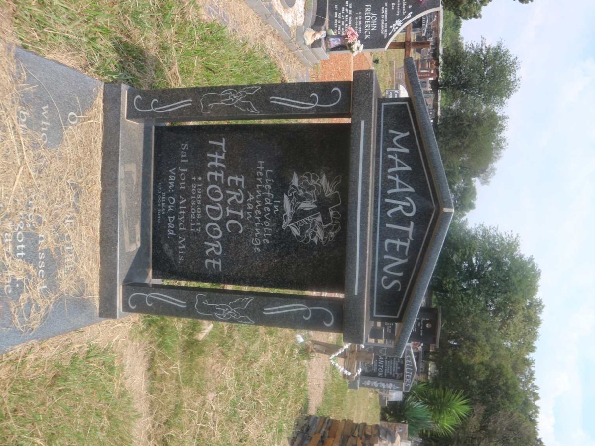MAARTENS Eric Theodore 1988-2013