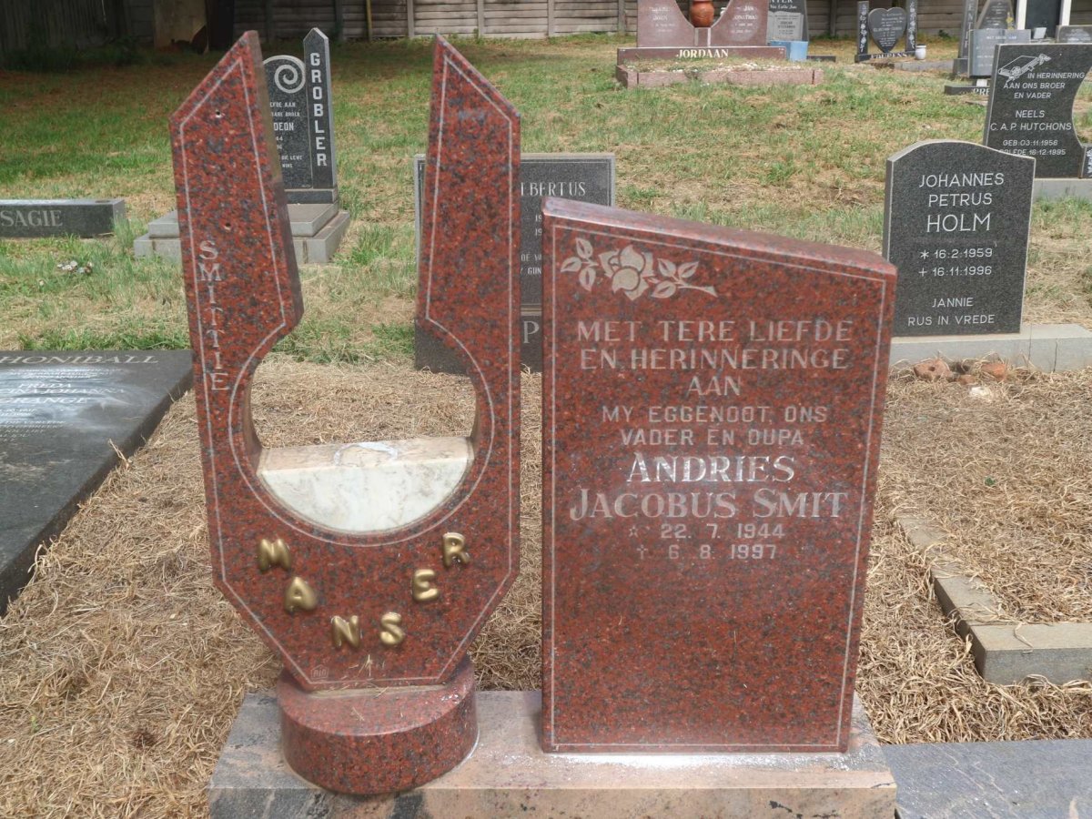 MANSER Andries Jacobus Smit 1944-1997