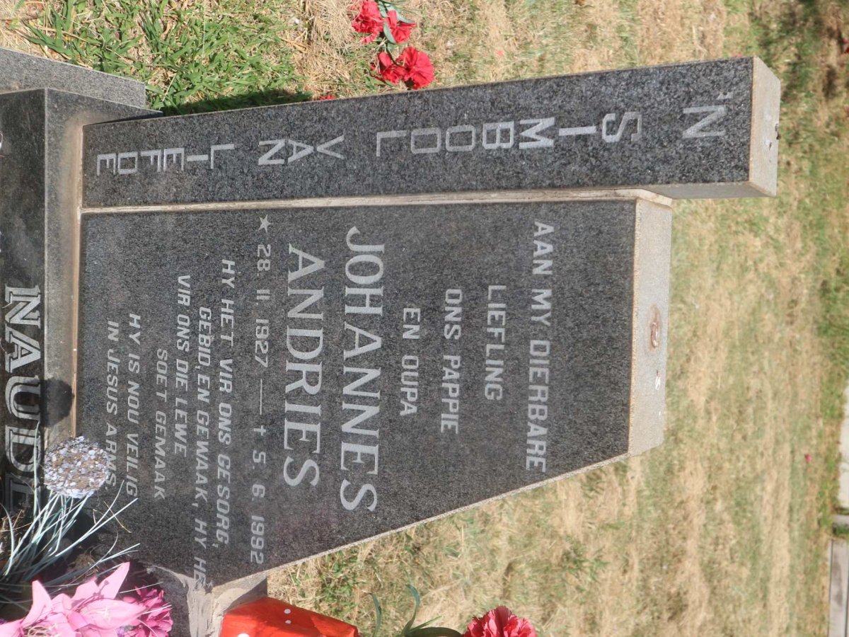NAUDE Johannes Andries 1927-1992