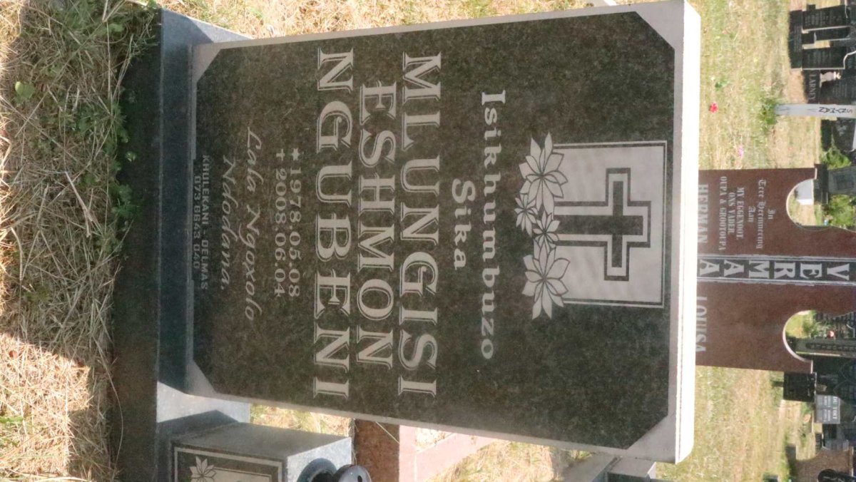 NGUBENI Mlungisi Eshmon 1978-2008