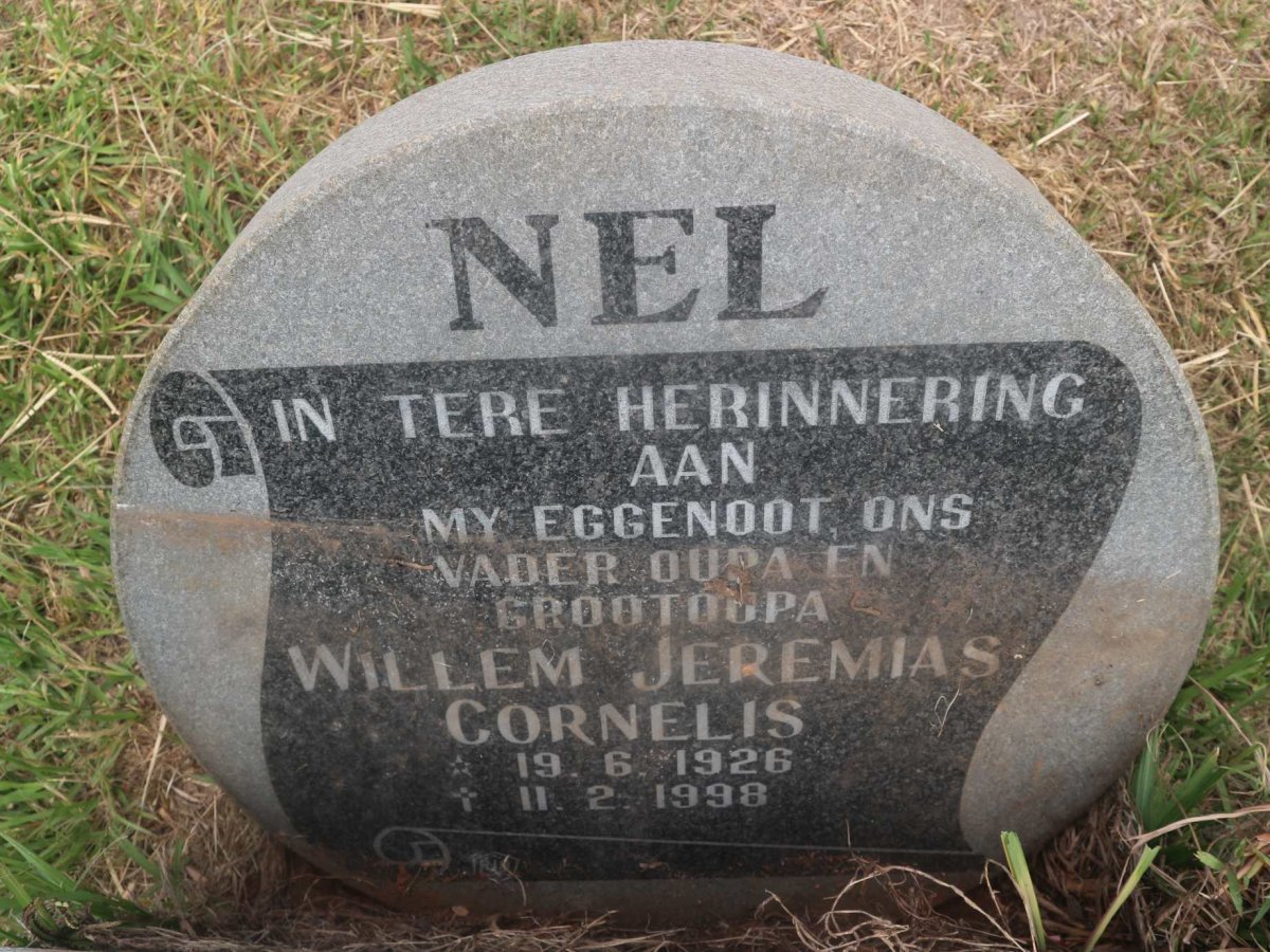 NEL Willem Jeremias Cornelis 1926-1998