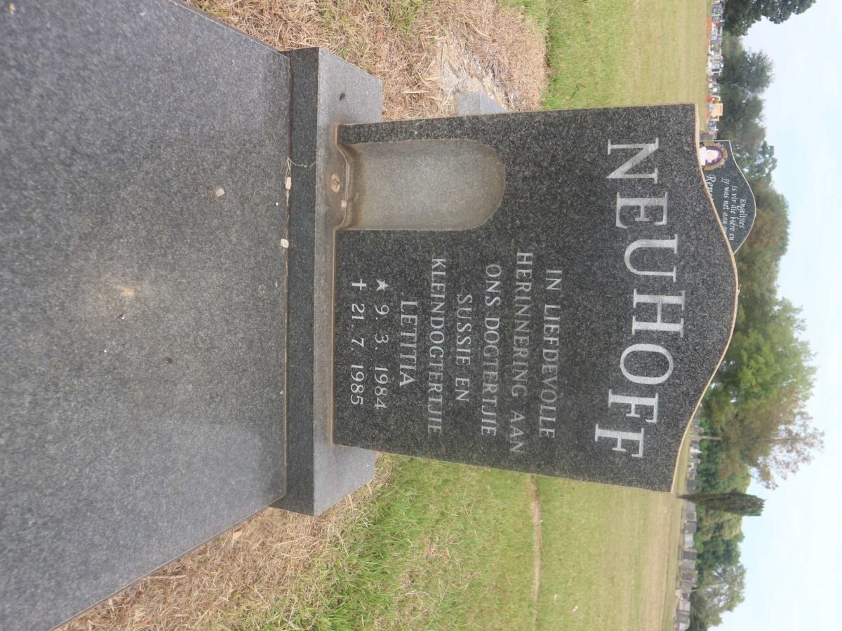 NEUHOFF Letitia 1984-1985