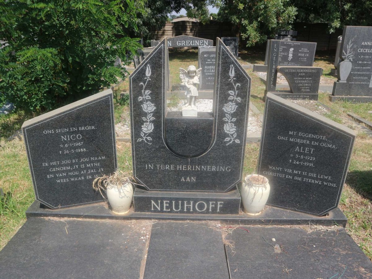 NEUHOFF Nico 1967-1988 &amp; Alet 1929-1991