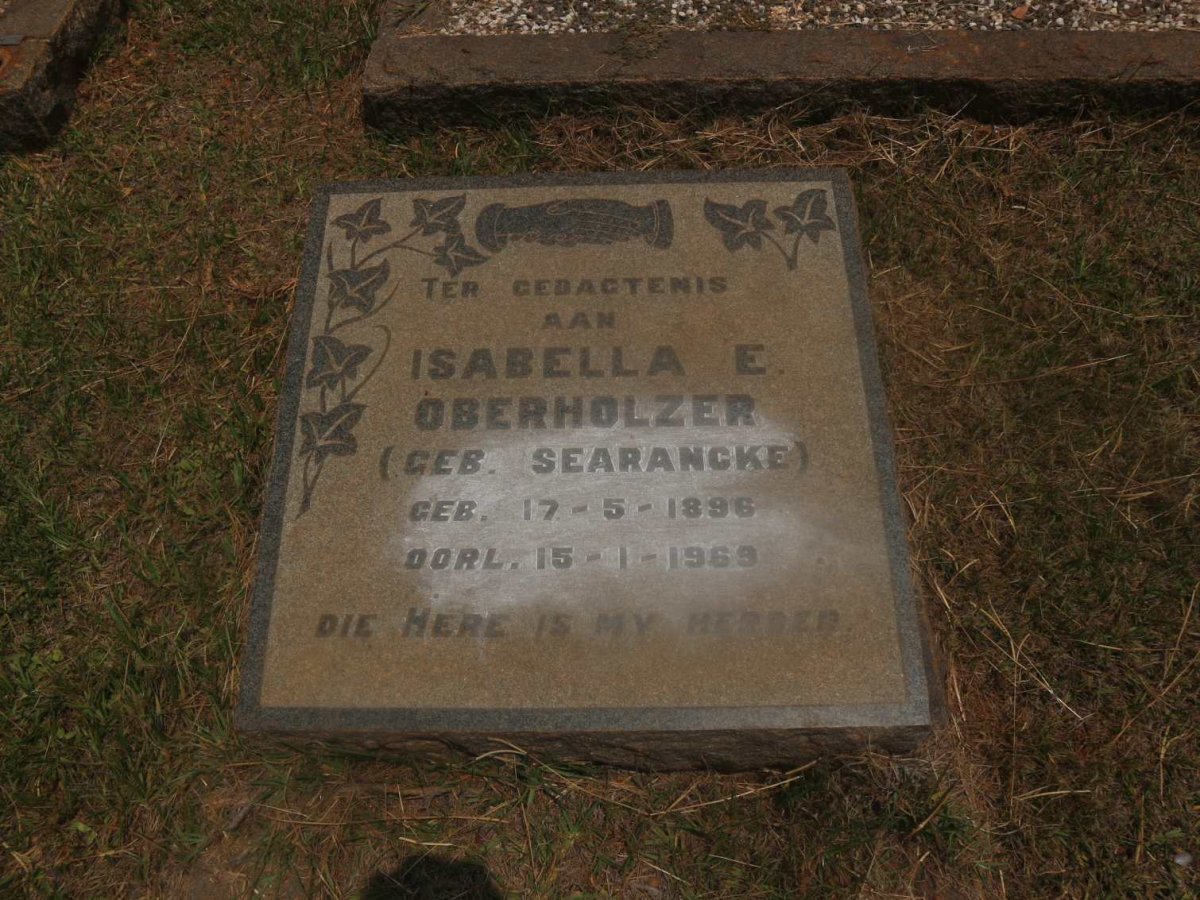 OBERHOLZER Isabella E. nee SEARANCKE 1896-1969