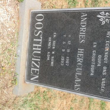 OOSTHUIZEN Andries Herculaas 1907-1993